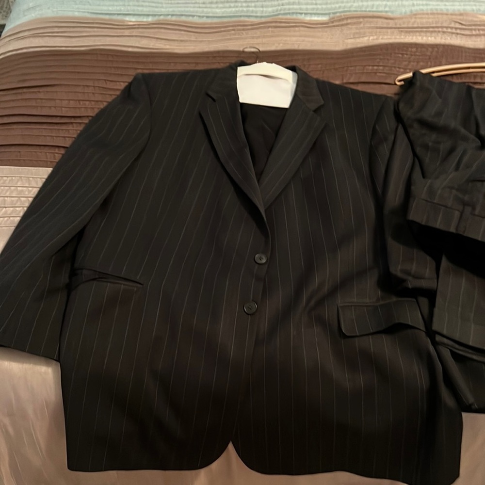 Men's pinstripe suit